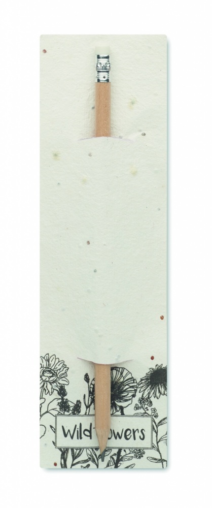 Logotrade promotional product image of: Natural pencil in seeded pouch