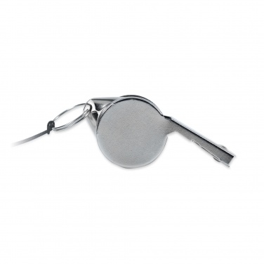 Logo trade promotional items image of: Metal whistle