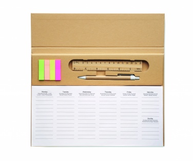 Logo trade advertising products image of: Weekly desktop planner