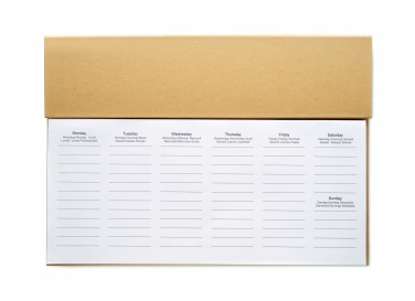 Logo trade promotional item photo of: Weekly desktop planner