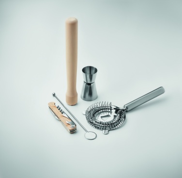 Logo trade promotional giveaways picture of: 5 piece cocktail kit in pouch.