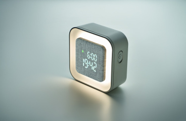 Logo trade promotional merchandise picture of: Recycled ABS/RPET alarm clock Stuttgart