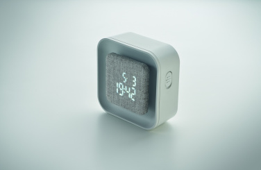 Logo trade promotional product photo of: Recycled ABS/RPET alarm clock Stuttgart