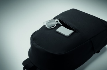 Logotrade promotional giveaways photo of: A 15-inch laptop backpack made of recycled pre-consumer cotton and recycled polyester with customizable printing.