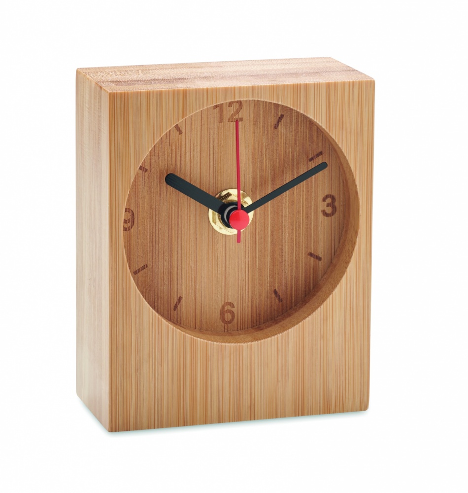 Logotrade corporate gift picture of: Bamboo table clock