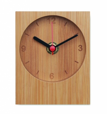 Logotrade advertising products photo of: Bamboo table clock
