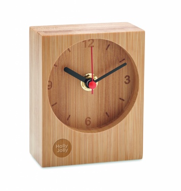 Logotrade business gifts photo of: Bamboo table clock