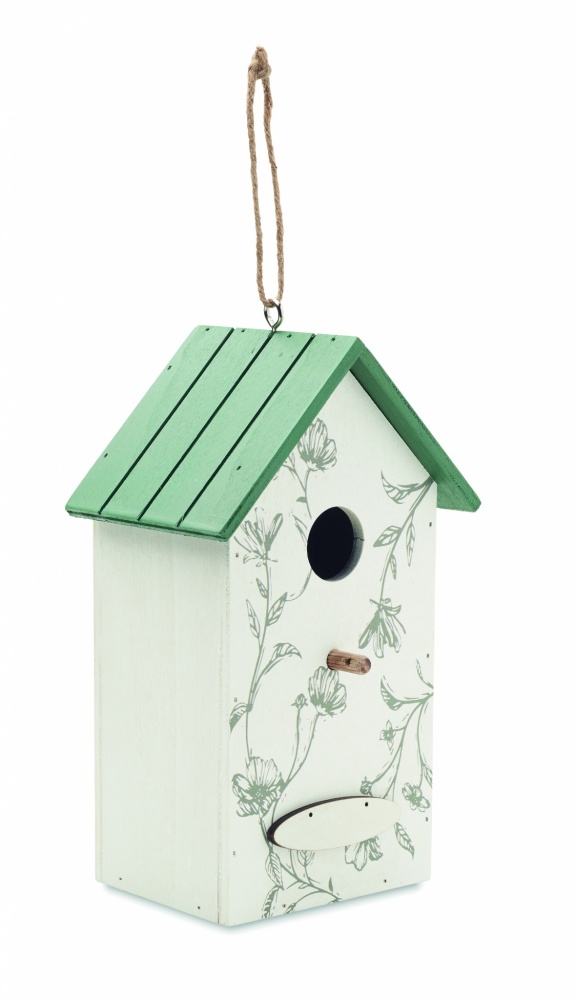Logo trade promotional merchandise image of: Bird house in plywood