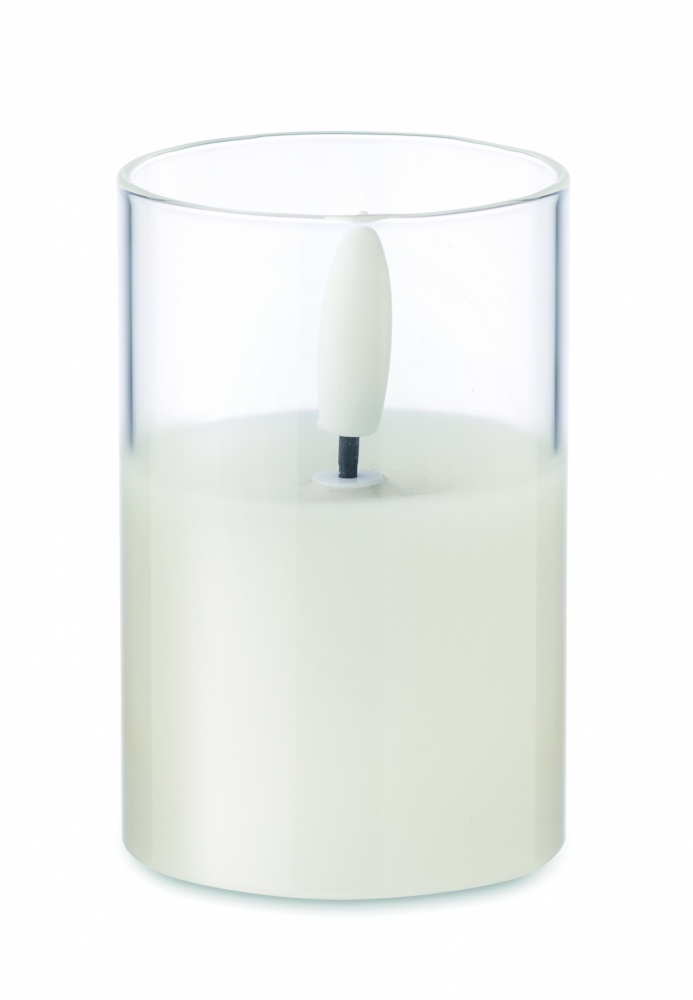 Logotrade promotional giveaways photo of: LED wax candle in glass holder