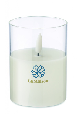 Logotrade promotional giveaway image of: LED wax candle in glass holder