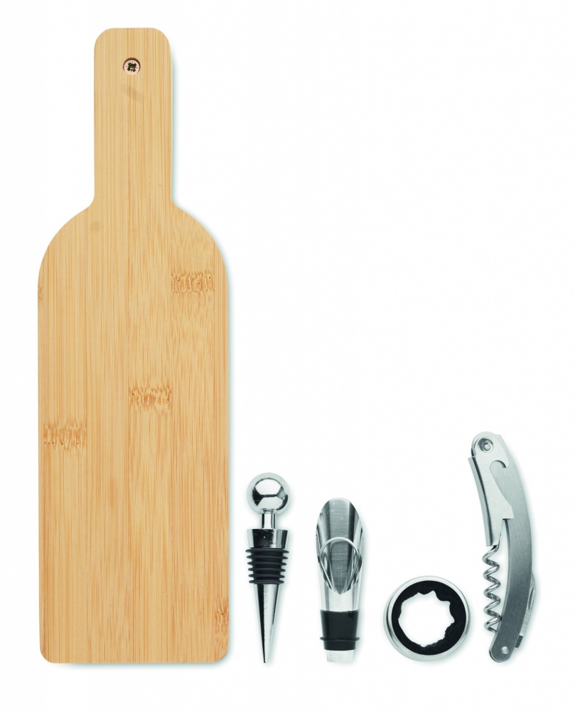 Logotrade promotional merchandise image of: Bottle shaped wine set