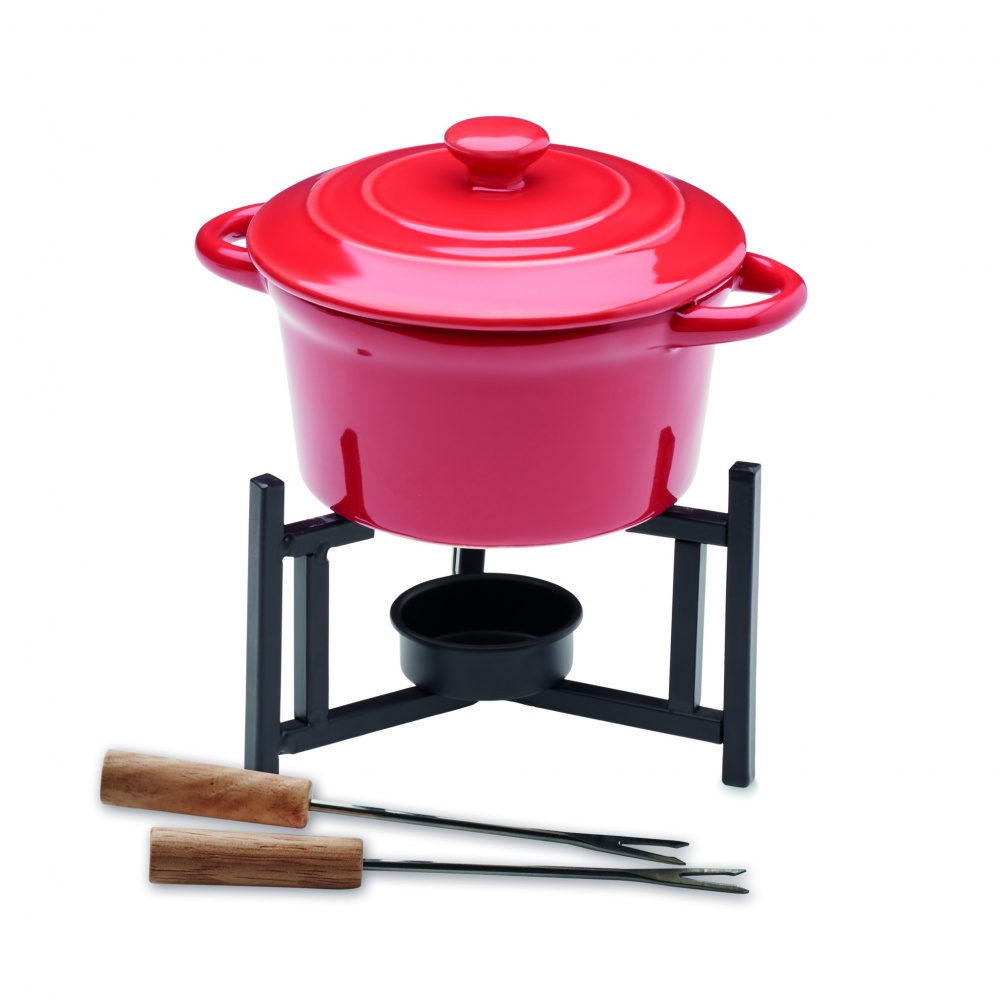 Logo trade corporate gift photo of: Ceramic fondue set 300 ml