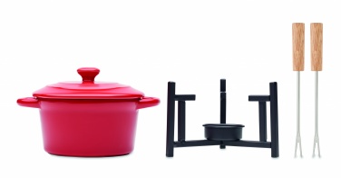 Logo trade advertising products picture of: Ceramic fondue set 300 ml