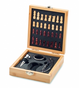 Logo trade promotional items image of: Chess board wine set