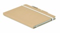 Caratil A5 notebook in recycled carton, White