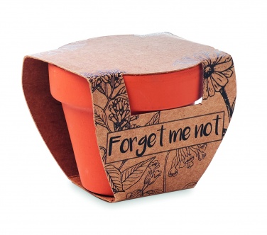 Logo trade advertising products picture of: Terracotta pot 'forget me not'