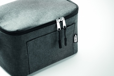 Logo trade business gifts image of: 600D RPET Cooler bag for cans