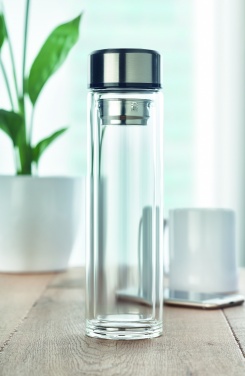 Logo trade promotional gifts image of: Bottle with touch thermometer