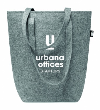 Logo trade promotional gifts picture of: RPET felt shopping bag