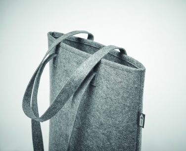 Logo trade promotional giveaways image of: RPET felt shopping bag