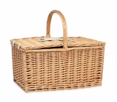 Logotrade promotional merchandise picture of: Wicker picnic basket 4 people