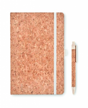 Logotrade promotional merchandise picture of: A5 cork notebook with pen