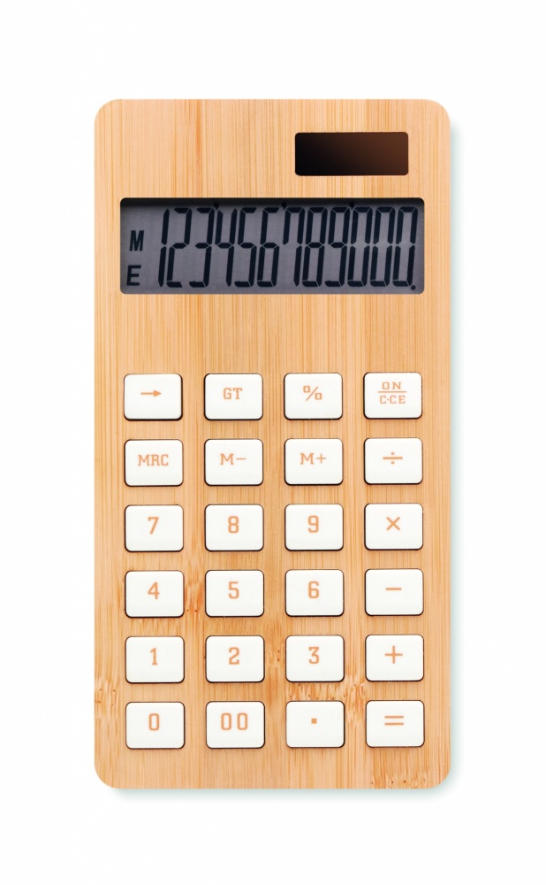 Logo trade corporate gifts picture of: 12 digit bamboo calculator