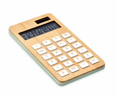 Logo trade advertising product photo of: 12 digit bamboo calculator
