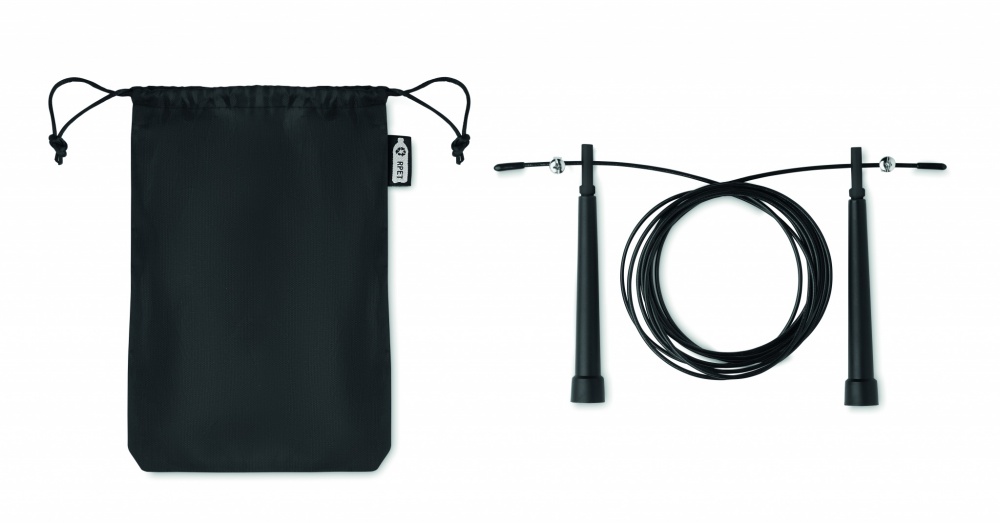 Logotrade promotional giveaway image of: Speed jumping rope RPET pouch