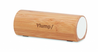 Logo trade corporate gifts picture of: Wireless bamboo speaker 2x5W