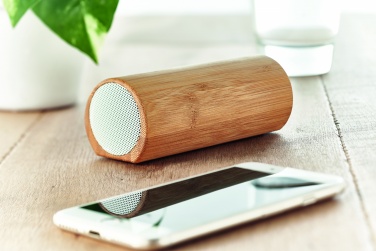 Logotrade corporate gifts photo of: Wireless bamboo speaker 2x5W