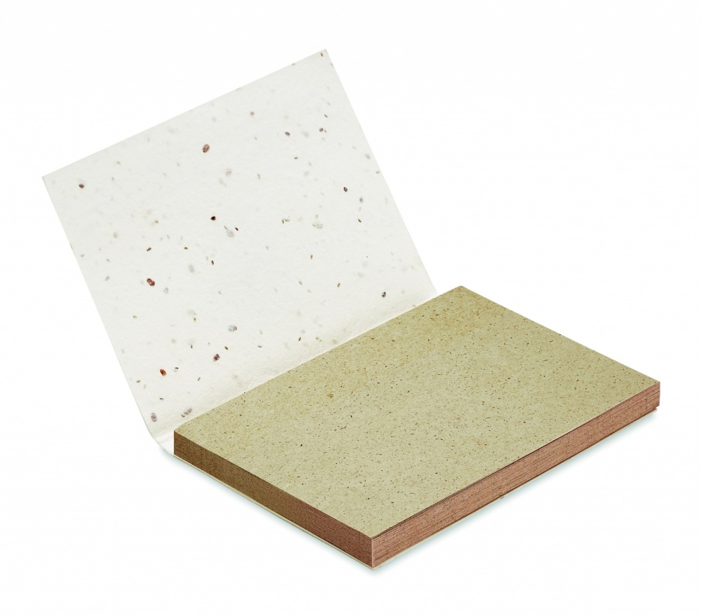 Logotrade promotional merchandise photo of: Grass/seed paper memo pad