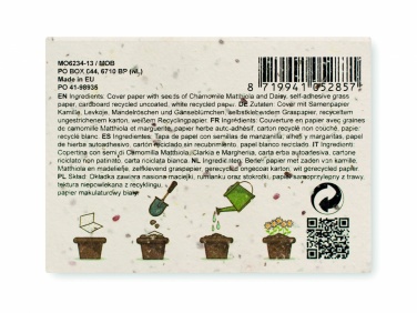 Logotrade corporate gifts photo of: Grass/seed paper memo pad