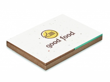 Logotrade promotional merchandise picture of: Grass/seed paper memo pad