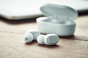 Logo trade promotional item photo of: Recycled ABS TWS earbuds