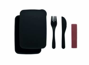 Logo trade promotional products image of: Lunch box with cutlery
