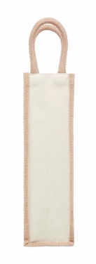 Logo trade promotional giveaways picture of: Jute wine bag for one bottle