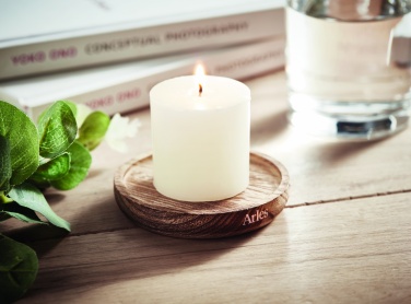 Logotrade advertising product image of: Candle on round wooden base