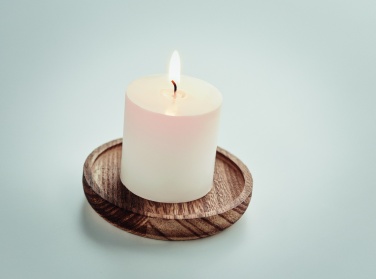 Logotrade advertising product picture of: Candle on round wooden base