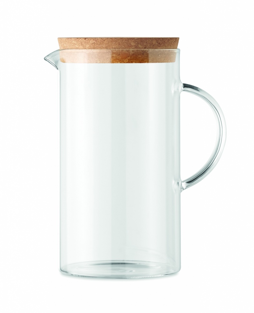 Logo trade promotional merchandise photo of: Borosilicate glass decanter 1L