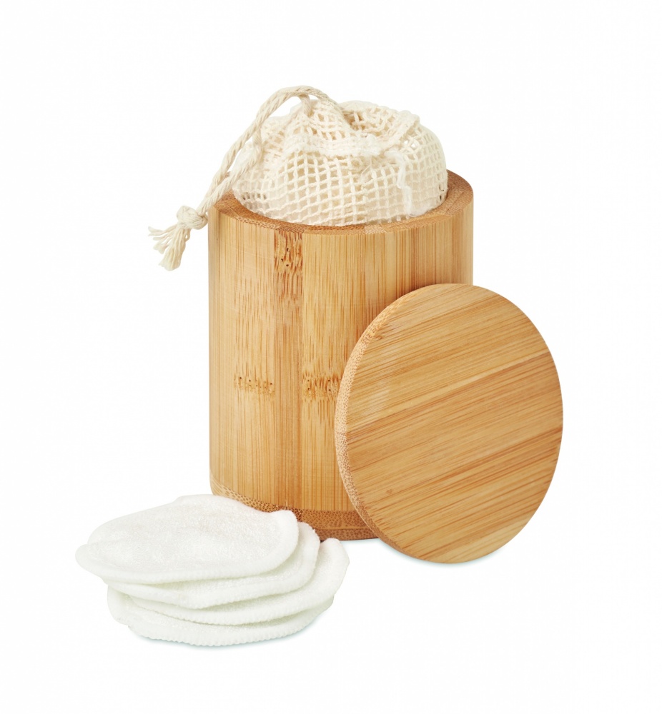 Logotrade promotional giveaways photo of: Bamboo fibre cleansing pad set