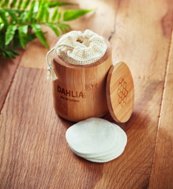 Logotrade promotional gift picture of: Bamboo fibre cleansing pad set
