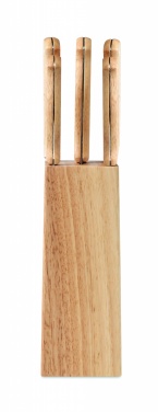 Logo trade promotional gifts image of: 5 piece knife set in base