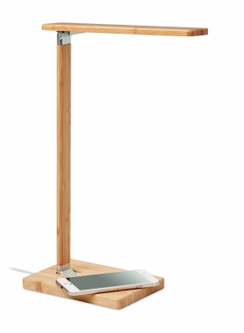 Logo trade promotional merchandise image of: Desktop light and charger 10W