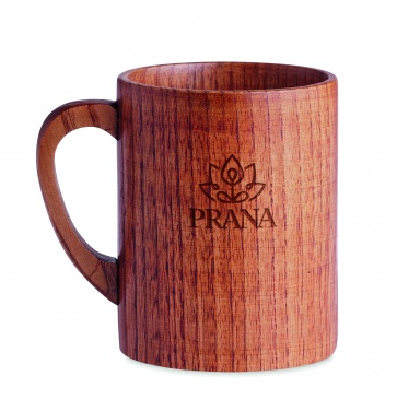 Logotrade business gift image of: Oak wooden mug 280 ml