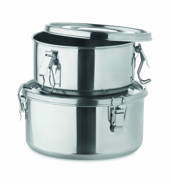 Logotrade promotional item picture of: Set of 2 stainless steel boxes