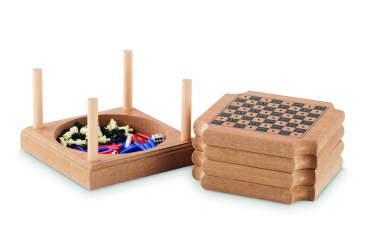 Logotrade promotional giveaway image of: 4-piece coaster game set