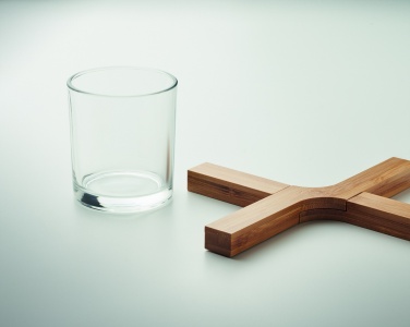 Logotrade promotional merchandise photo of: Bamboo foldable pot stand