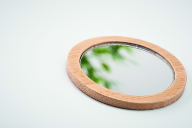 Logotrade advertising products photo of: Bamboo make-up mirror