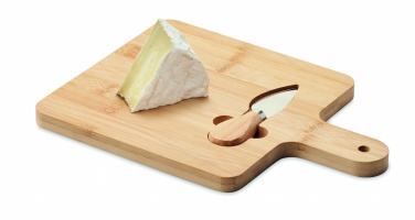 Logotrade promotional gift picture of: Cheese board set in bamboo Bremen